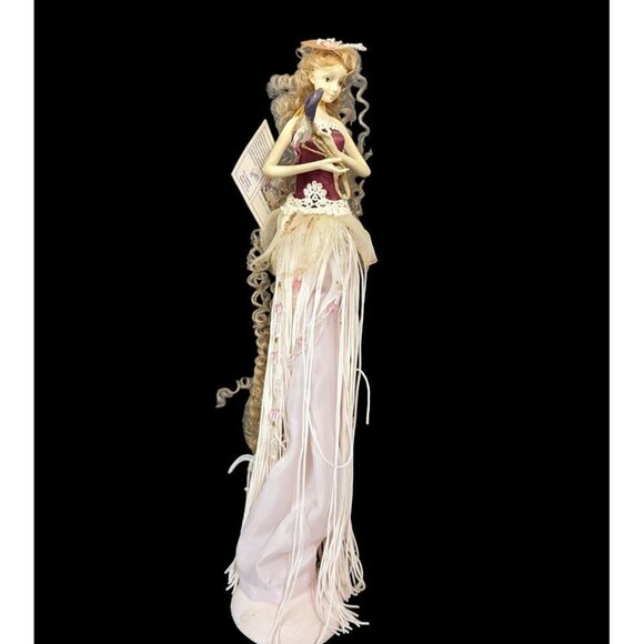 Duck House Heirloom dolls Akira  No 3439 angel blonde 14 inch with stand - Picture 2 of 14